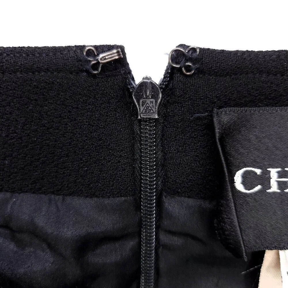 VIntage Chado Wool Skirt Silk Lining Pockets Size 4 Pockets Professional Career - Picture 13 of 14
